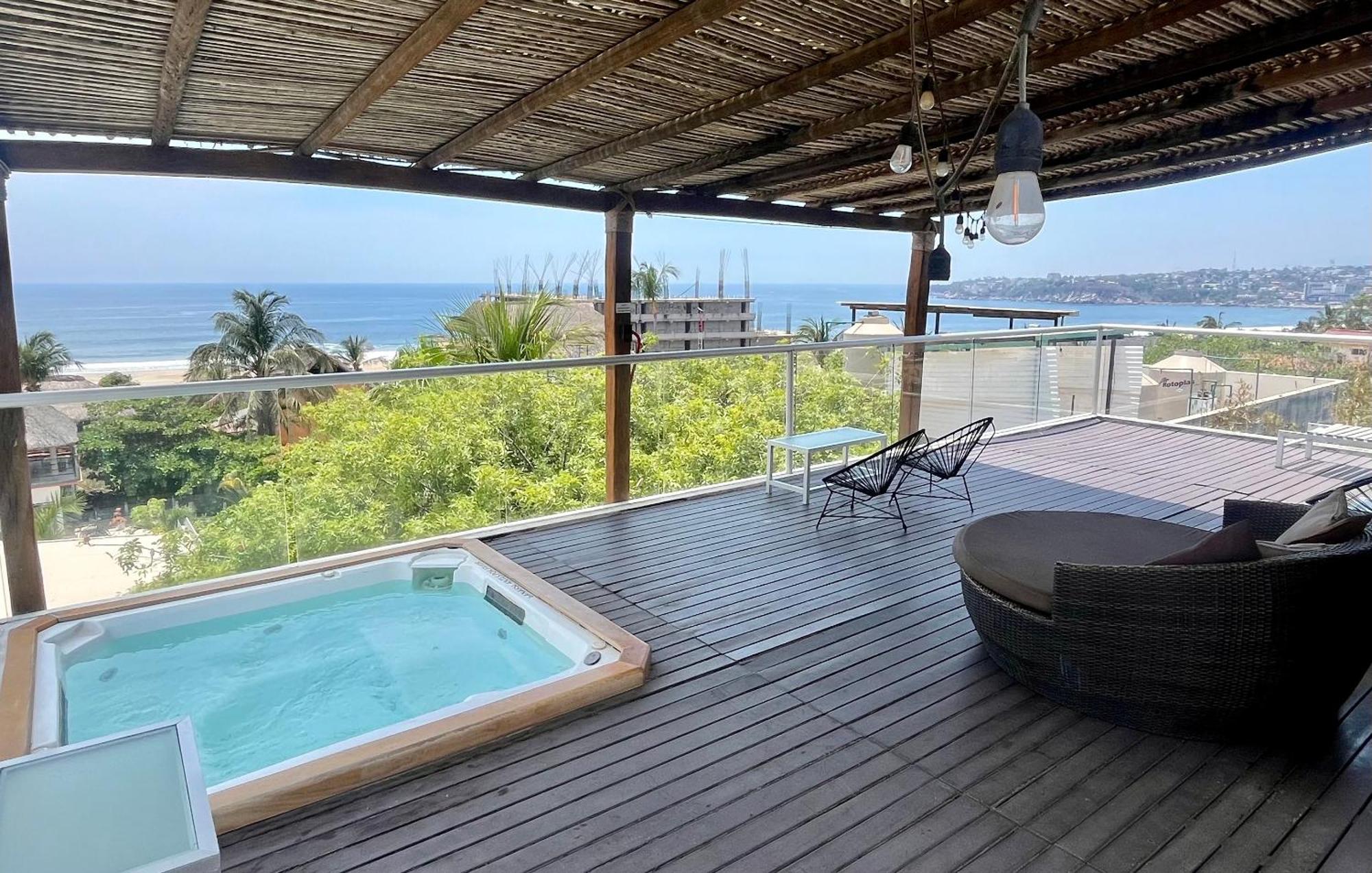 Hotel Aqualuna Cyclops Brisas de Zicatela ภายนอก รูปภาพ